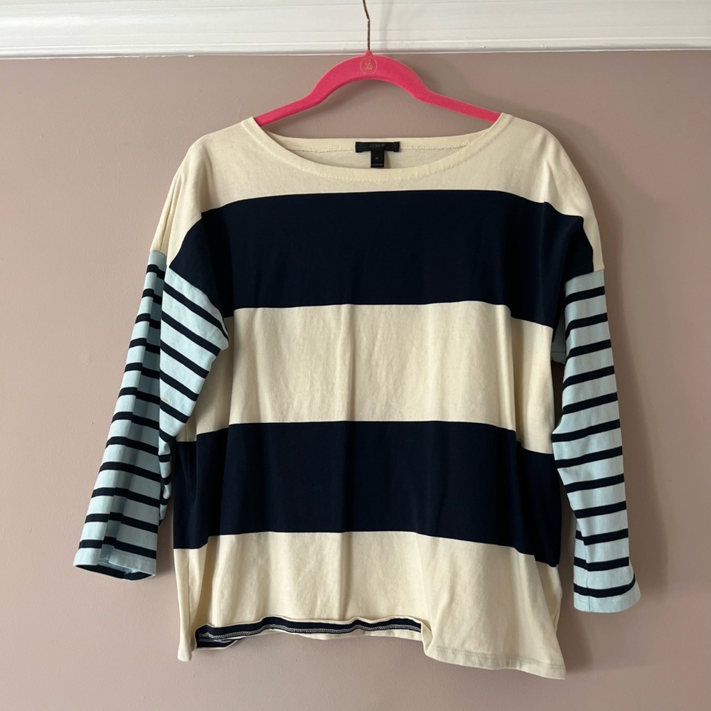 J. Crew rugby striped top